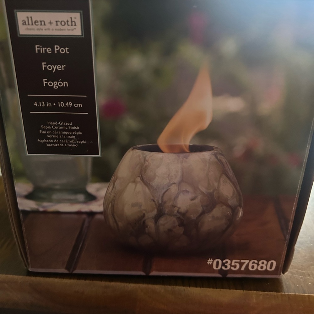 Elegant Artisanal Home Fire 🔥 Pit Tabletop Art Piece